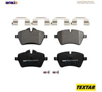 Textar Front Brake Pads 2430602 Full Set of 4 with Accessories for Mercedes-Benz C-Class C 180