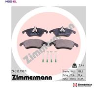 ZIMMERMANN 24310.190.1 Brake pad set