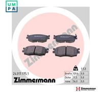 BRAKE PAD SET DISC BRAKE 24317.175.1 FOR HYUNDAI ACCENT/III/IV i20 AVEGA KIA