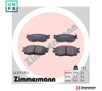 ZIMMERMANN 24317.175.1 Brake pad set