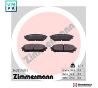 ZIMMERMANN 24331.140.1 Brake pad set
