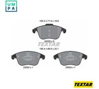 TEXTAR 2433205 Brake pad set