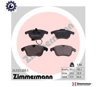 ZIMMERMANN 24333.200.1 Brake pad set