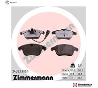 ZIMMERMANN 24333.900.1 Brake pad set