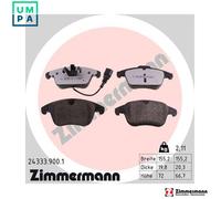 ZIMMERMANN 24333.900.1 Brake pad set