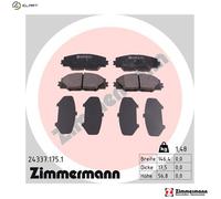 ZIMMERMANN 24337.175.1 Brake pad set