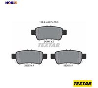 Textar Brake Pad Set 2434101 – Disc Brake for Honda Odyssey Crossroad K24A R18A2