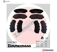 ZIMMERMANN 24342.180.2 Brake pad set