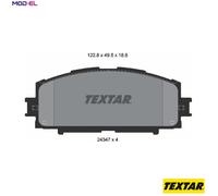 Brake Pads Set Front 2434701 Genuine OE Textar 3501140G08 0446562260