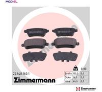 ZIMMERMANN 24348.160.1 Brake pad set