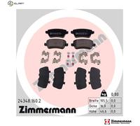 BRAKE PAD SET DISC BRAKE 24348.160.2 FOR FIAT 939 A4.000 1.8L 194 A1.000 2.2L