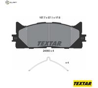 Textar Disc Brake Pads Set for Toyota/Lexus Camry ACV4 1AZ-FE