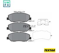 Textar Front Brake Pads fits Hyundai Santa Fe Kia Sorento Ssangyong