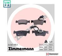 ZIMMERMANN 24367.190.1 Brake pad set