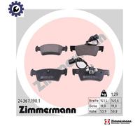 ZIMMERMANN 24367.190.1 Brake pad set