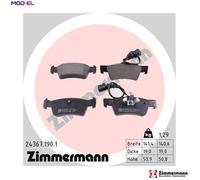 BRAKE PAD SET DISC BRAKE 24367.190.1 FOR VW BMV/BMX/BKJ 3.2L 6cyl TOUAREG