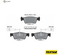 ✅Fits TEXTAR 2436701 BRAKE PADS /R/T5 03- 16" ⭐UK Seller⭐