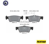 Textar Rear Brake Pads Genuine OE – VW Touareg 2.5 R5 TDI AWD 7L6/7L7/7LA – Set of 4 (2436704)