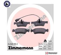 BRAKE PAD SET DISC BRAKE 24368.190.2 FOR VW CARAVELLE/KOMBI/Bus/TRANSPORTER/Mk