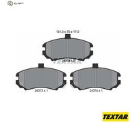 TEXTAR 2436901 Brake pad set