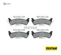 BRAKE PAD SET DISC BRAKE 2437701 FOR FORD USA MAZDA NAVAJO/Closed/Off-Road 4.0L