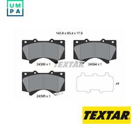 BRAKE PAD SET DISC BRAKE 2438601 FOR TOYOTA LAND/CRUISER/PRADO/200 SEQUOIA 2.8L