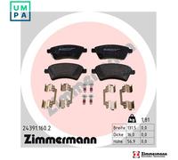 ZIMMERMANN 24391.160.2 Brake pad set