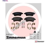 ZIMMERMANN 24391.160.2 Brake pad set