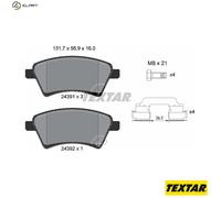 For Fiat Suzuki Genuine OE Textar Brake Pads Full Set Of 4 Front 2439101