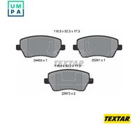 Textar 2440301 Brake Pad Set, disc brake
