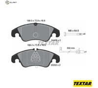 Genuine OE Textar Brake Pads Full Set Of 4 Front + Brake Caliper Screws 2440903