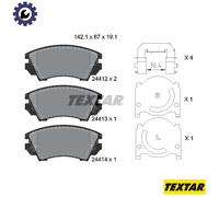 Textar Brake Pads 2441201 – Genuine OE – Front Full Set of 4 – Fits Saab/Chevrolet/Vauxhall