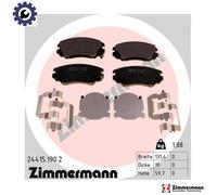 BRAKE PAD SET DISC BRAKE 24415.190.2 FOR VAUXHALL INSIGNIA/Mk SAAB OPEL