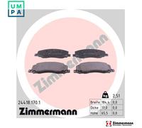 ZIMMERMANN 24418.170.1 Brake pad set