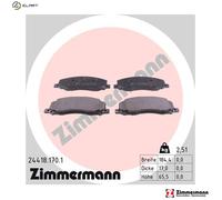 ZIMMERMANN 24418.170.1 Brake pad set