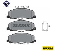 For Saab Vauxhall Genuine OE Textar Brake Pads Full Set Of 4 Front 2441801
