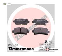 BRAKE PAD SET DISC BRAKE 24421.170.1 FOR CHEVROLET VAUXHALL INSIGNIA/Mk SAAB