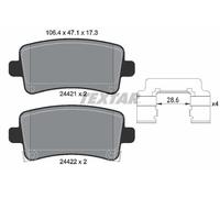 BRAKE PAD SET, DISC BRAKE 2442102