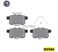 TEXTAR 2443501 Brake pad set