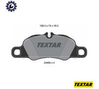Brake Pads Full Set Of 4 Front 2445901 Textar Porsche