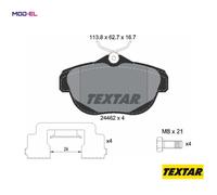 BRAKE PAD SET DISC BRAKE 2446201 FOR CITROEN 6G03/6G01 10UF51 1.8L 5G04 1.6L C6