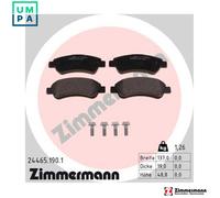 BRAKE PAD SET DISC BRAKE 24465.190.1 FOR PEUGEOT MANAGER/Platform/Chassis/Van