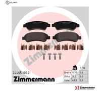 Brake pads 24465.190.2 ZIMMERMANN for FIAT PEUGEOT CITROËN