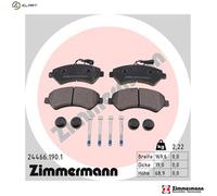 BRAKE PAD SET DISC BRAKE 24466.190.1 FOR PEUGEOT MANAGER/Platform/Chassis/Van