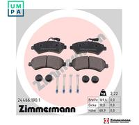 BRAKE PAD SET DISC BRAKE 24466.190.1 FOR PEUGEOT MANAGER/Platform/Chassis/Van