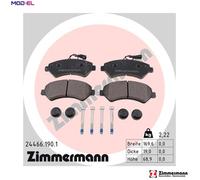 BRAKE PAD SET DISC BRAKE 24466.190.1 FOR PEUGEOT MANAGER/Platform/Chassis/Van
