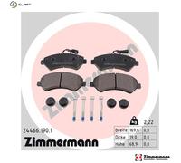 BRAKE PAD SET DISC BRAKE 24466.190.1 FOR PEUGEOT MANAGER/Platform/Chassis/Van