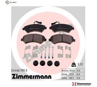 ZIMMERMANN Brake Pad Set 24466.190.3 - Disc Brake for Fiat, Peugeot, Citroën