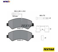 Textar 2446701 Front Axle Disc Brake Pad Set Fits Citroen Fiat Peugeot