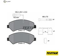 Front Textar Brake Pad Set - 2446705